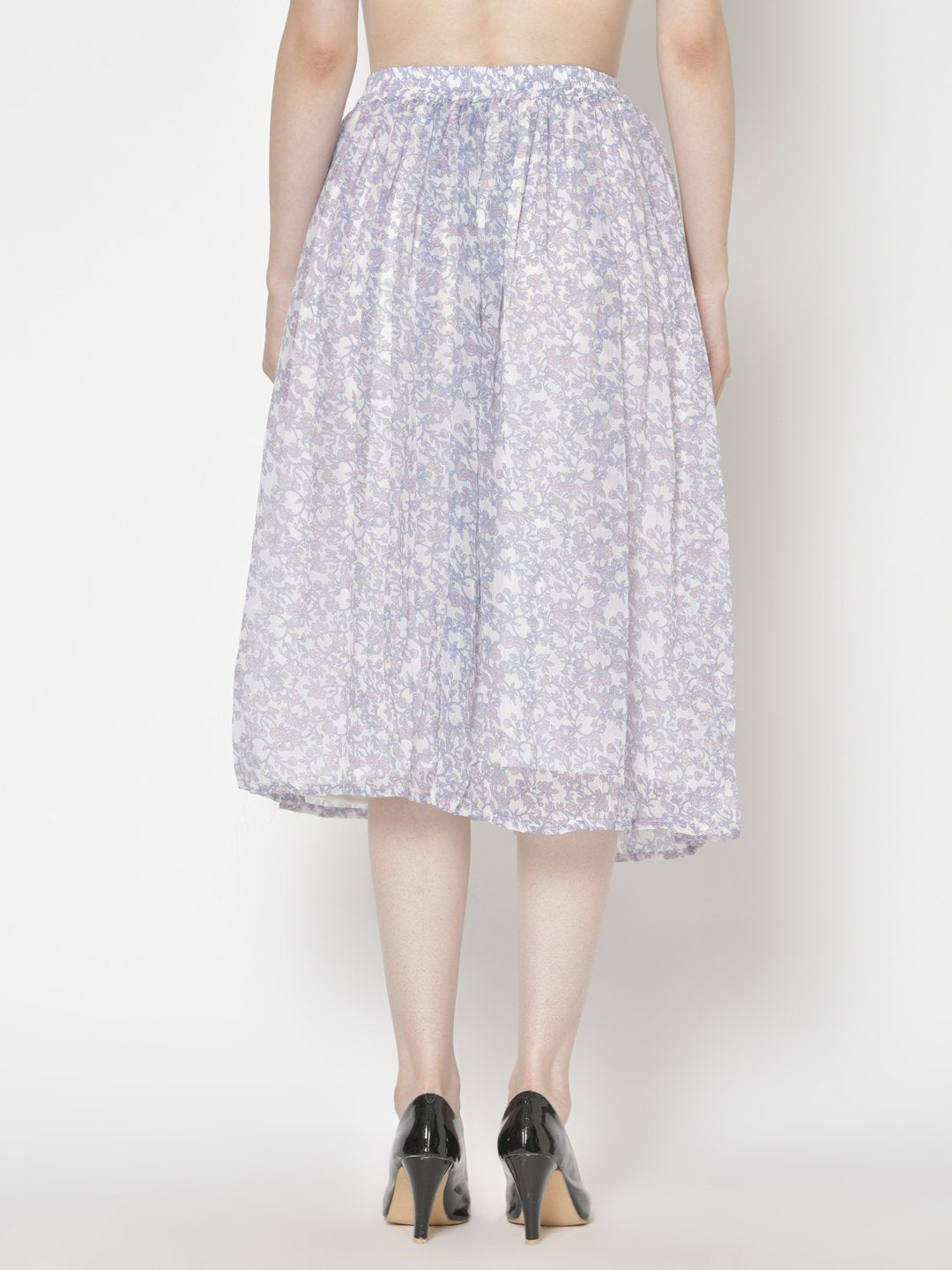 Printed Midi Skirt