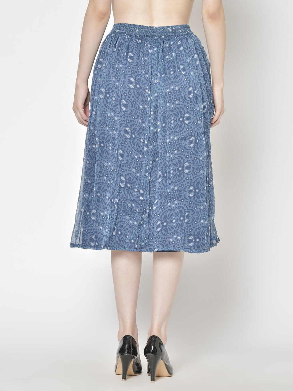 Printed Midi Skirt