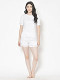 Cation white solid Night Suit
