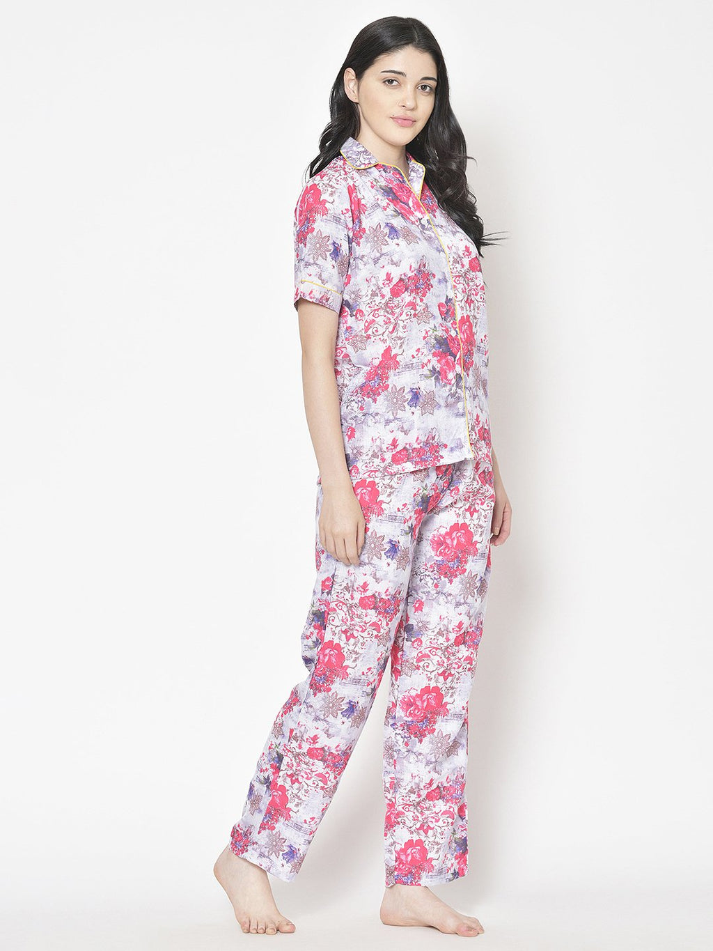 Cation Printed Night Suit