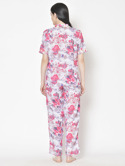Cation Printed Night Suit