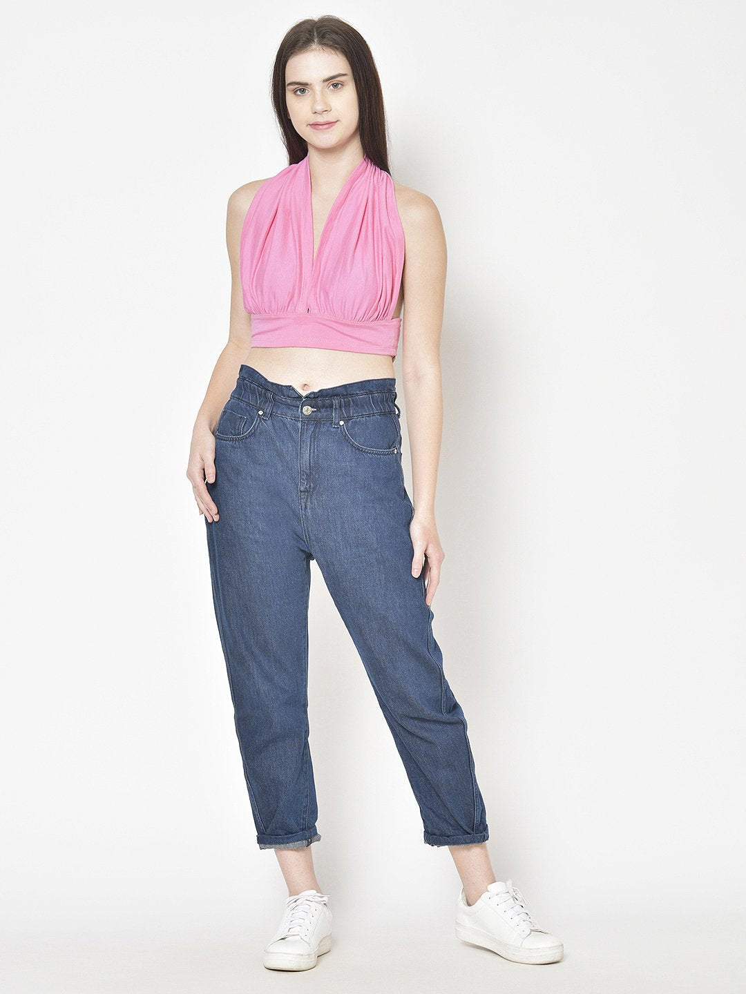 Cation Solid Pink Top