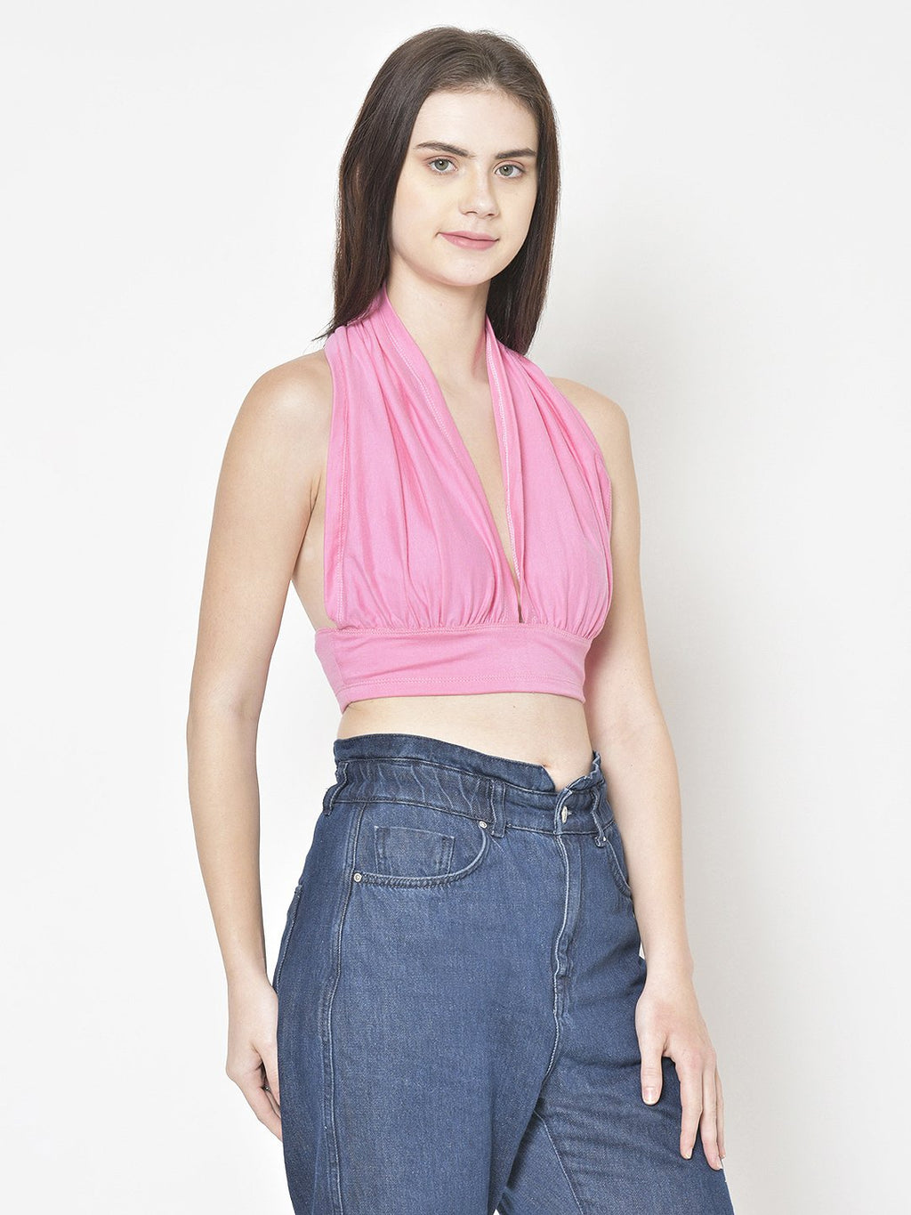 Cation Solid Pink Top