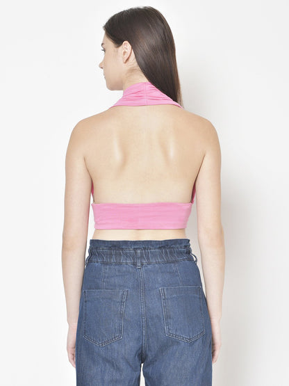 Cation Solid Pink Top