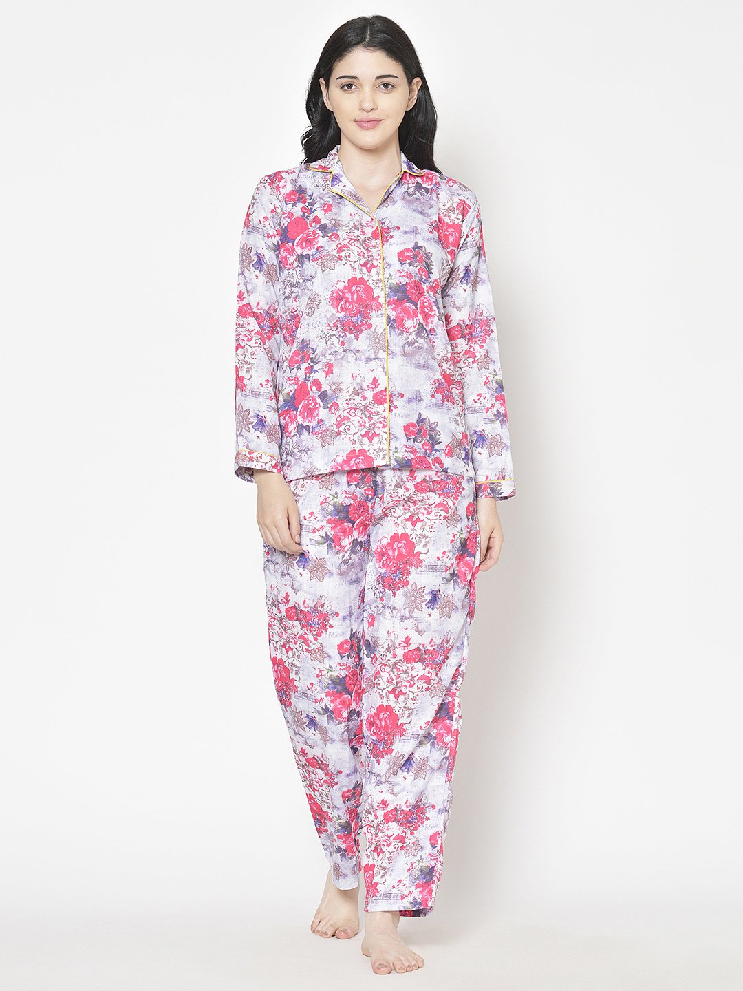 Cation Printed Night Suit