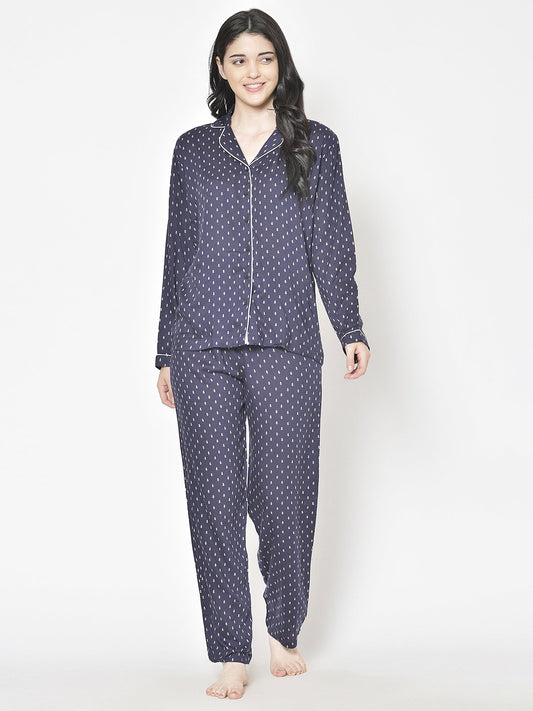 Cation Printed Night Suit