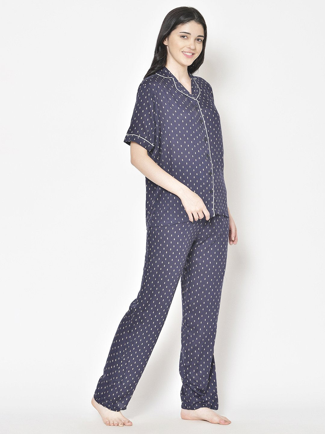 Cation Printed Night Suit