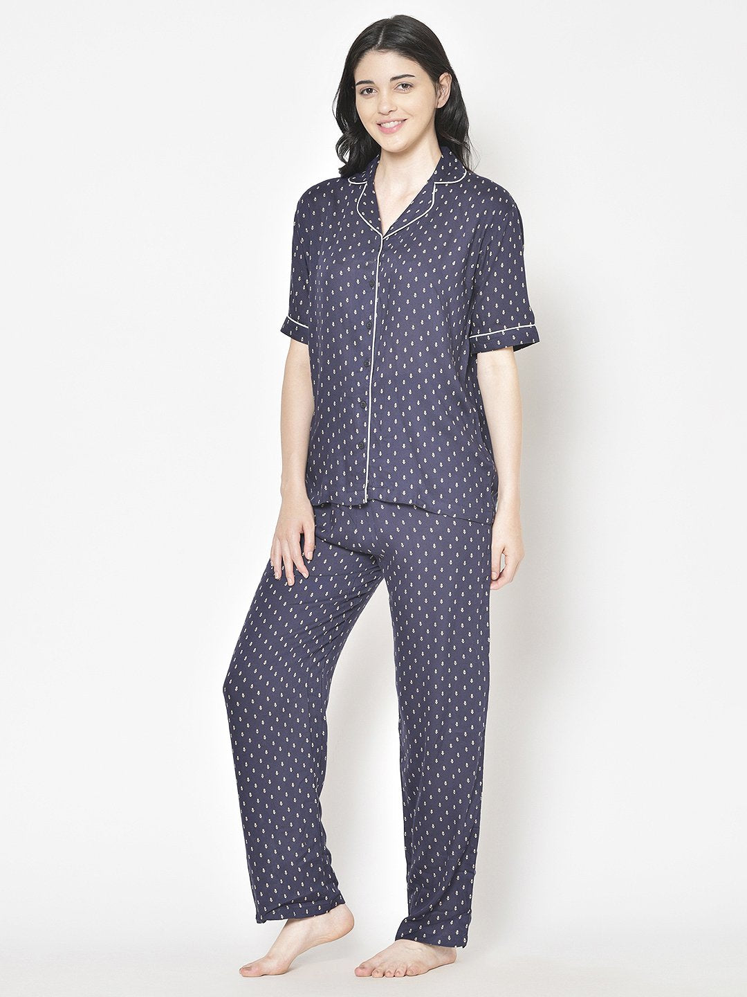 Cation Printed Night Suit