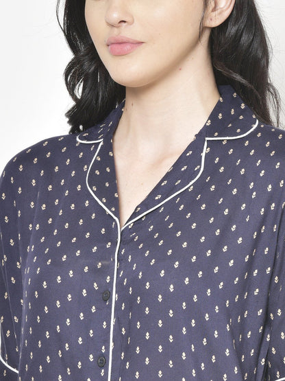 Cation Printed Night Suit