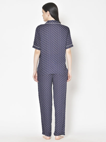 Cation Printed Night Suit