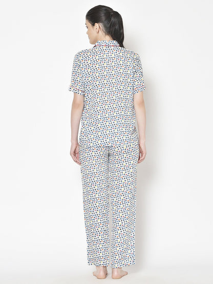 Cation Printed Night Suit