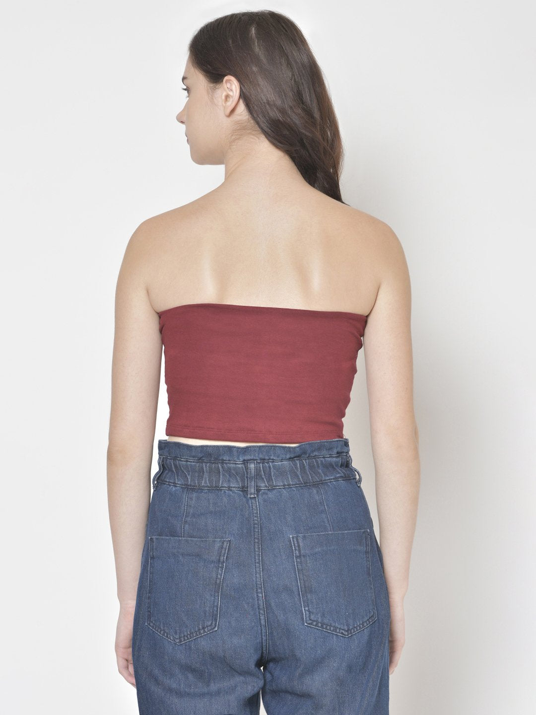 Cation Maroon Solid Top