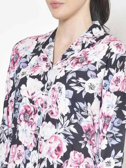 Cation Printed Night Suit
