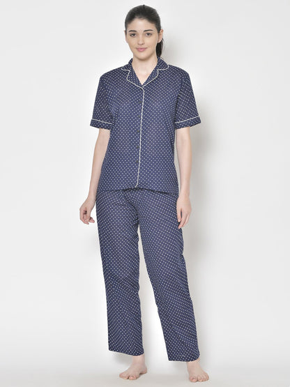 Cation Printed Night Suit