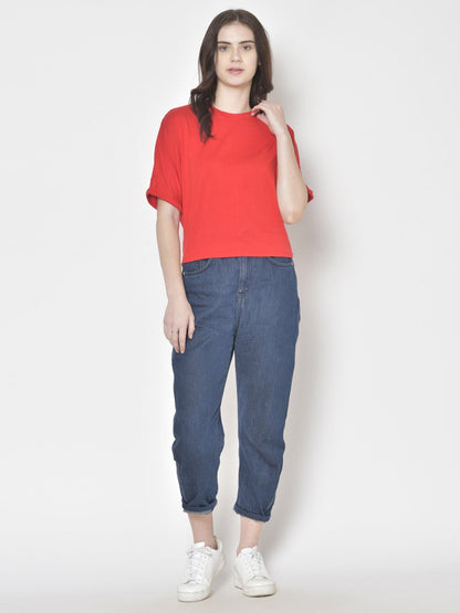 Cation Red Solid Top
