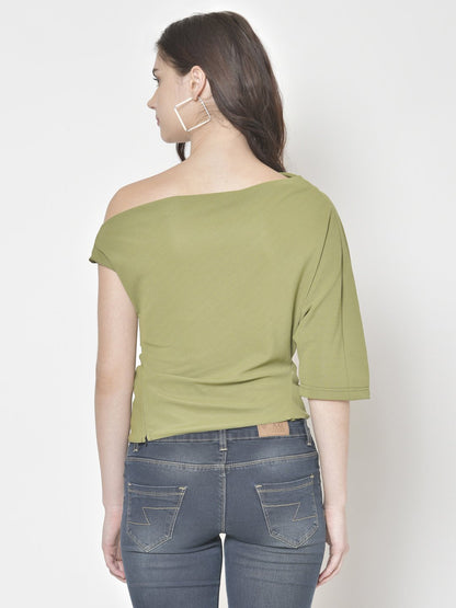 Cation Olive Green Solid Top