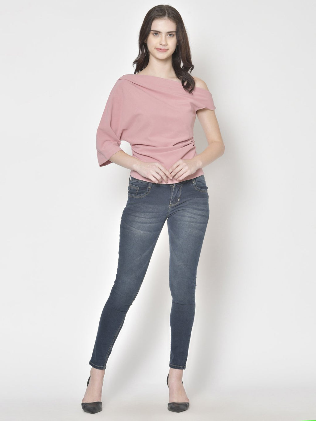 Cation Solid Pink Top