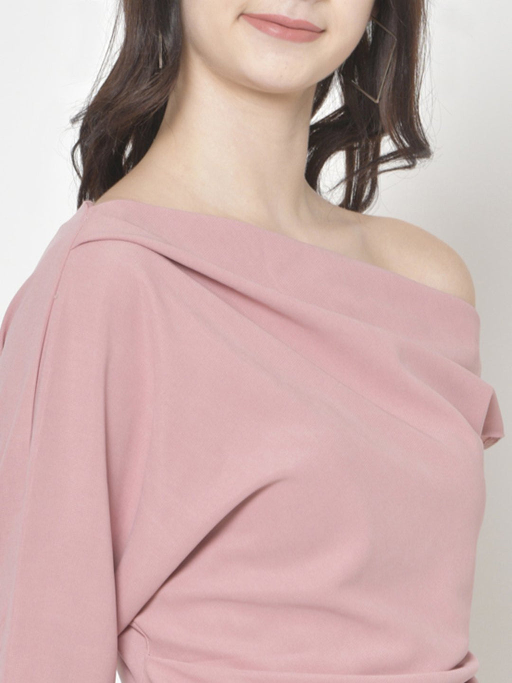 Cation Solid Pink Top