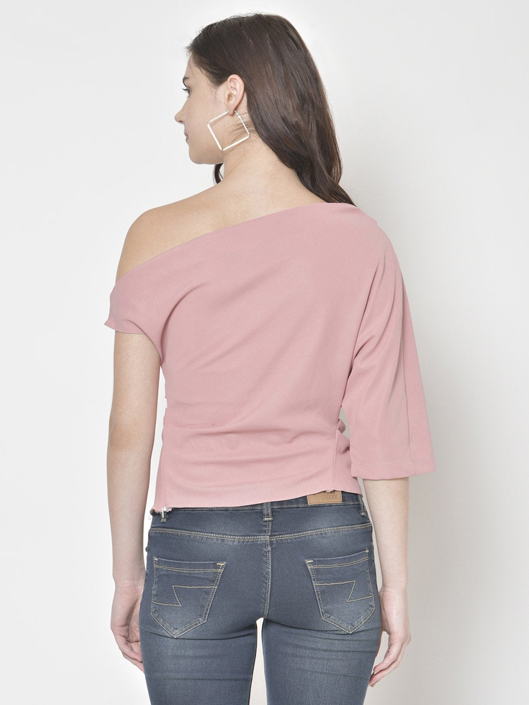 Cation Solid Pink Top