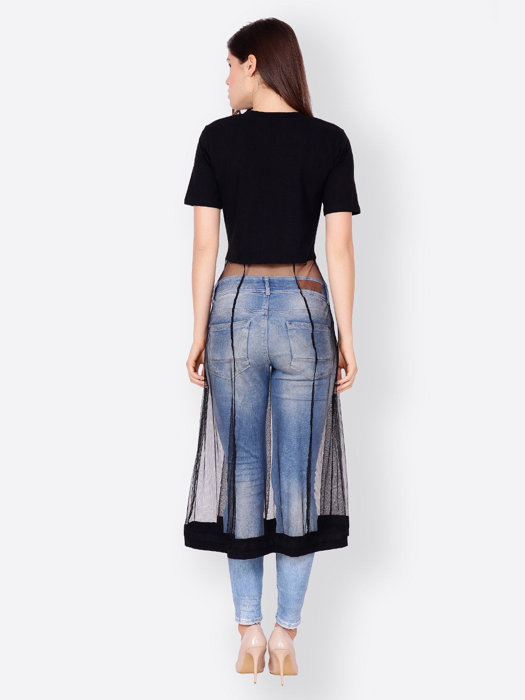 SCORPIUS SOLID BLACK CROPTOP