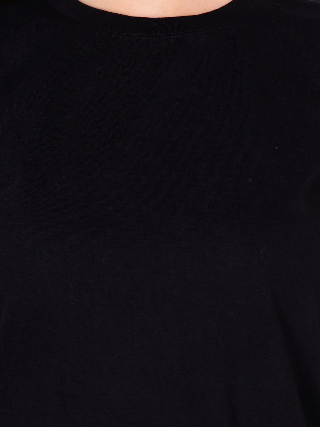 SCORPIUS SOLID BLACK CROPTOP