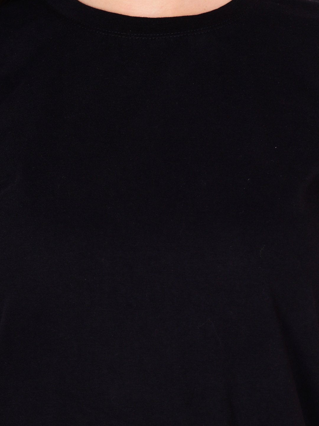 SCORPIUS SOLID BLACK CROPTOP