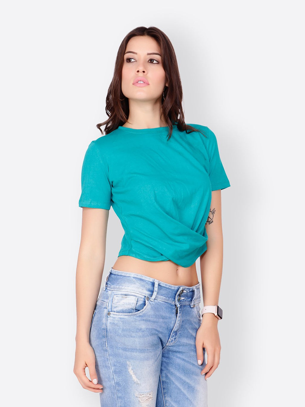 SCORPIUS LIGHT BLUE CROPTOP