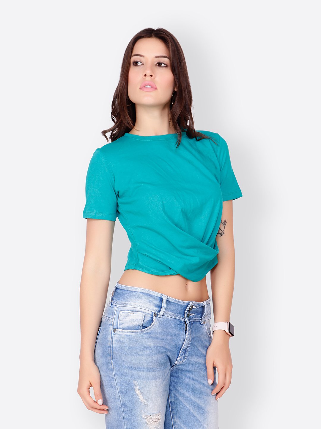 SCORPIUS LIGHT BLUE CROPTOP