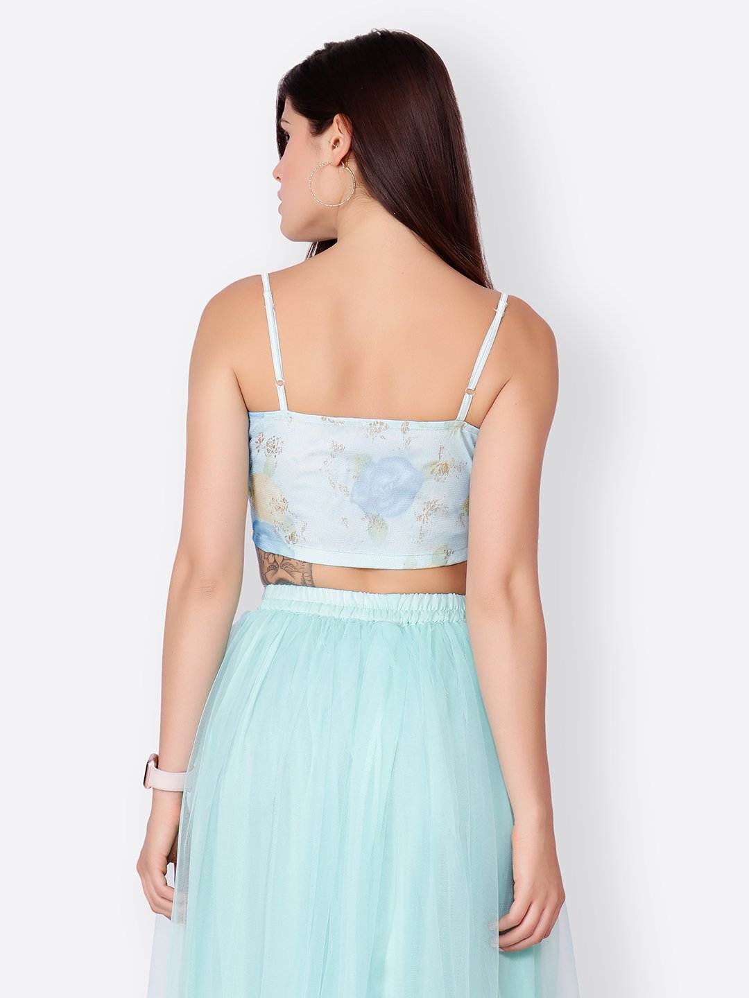 SCORPIUS LIGHT BLUE CROPTOP