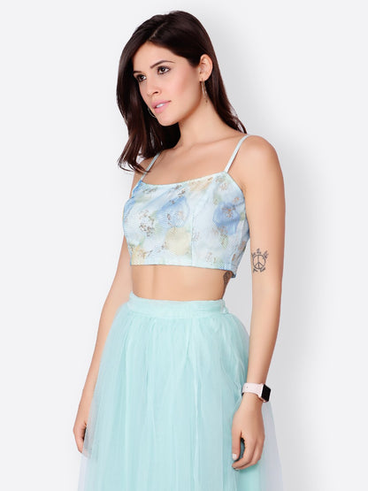 SCORPIUS LIGHT BLUE CROPTOP