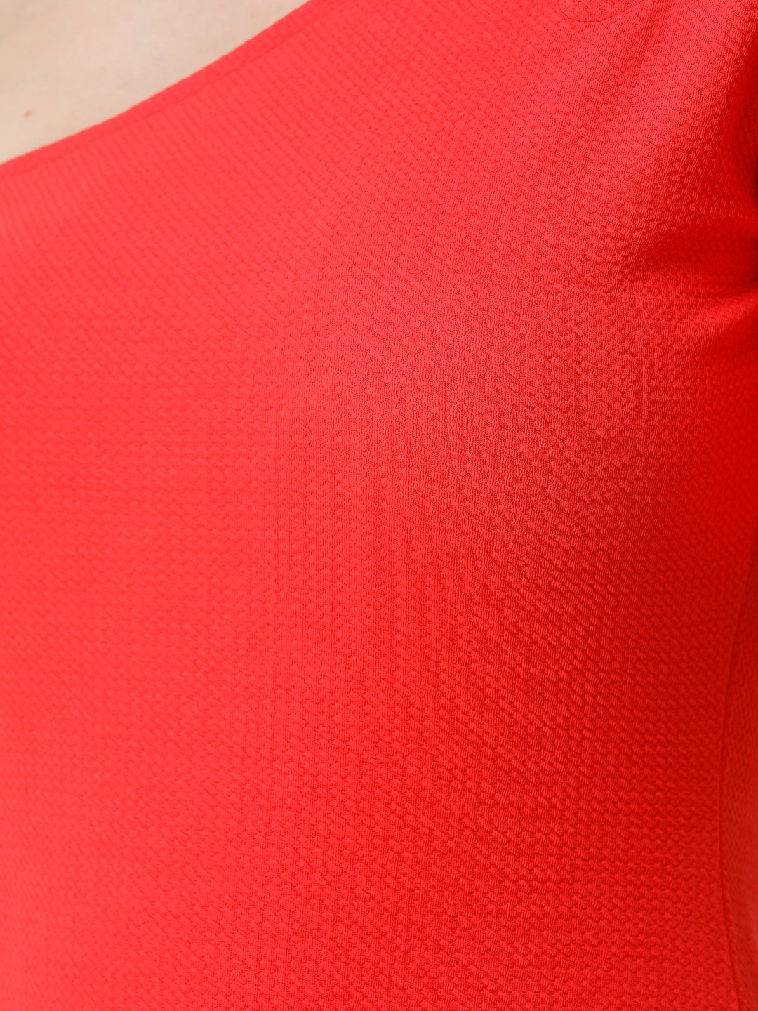 SCORPIUS RED ONE SHOULDER BODYCON DRESS