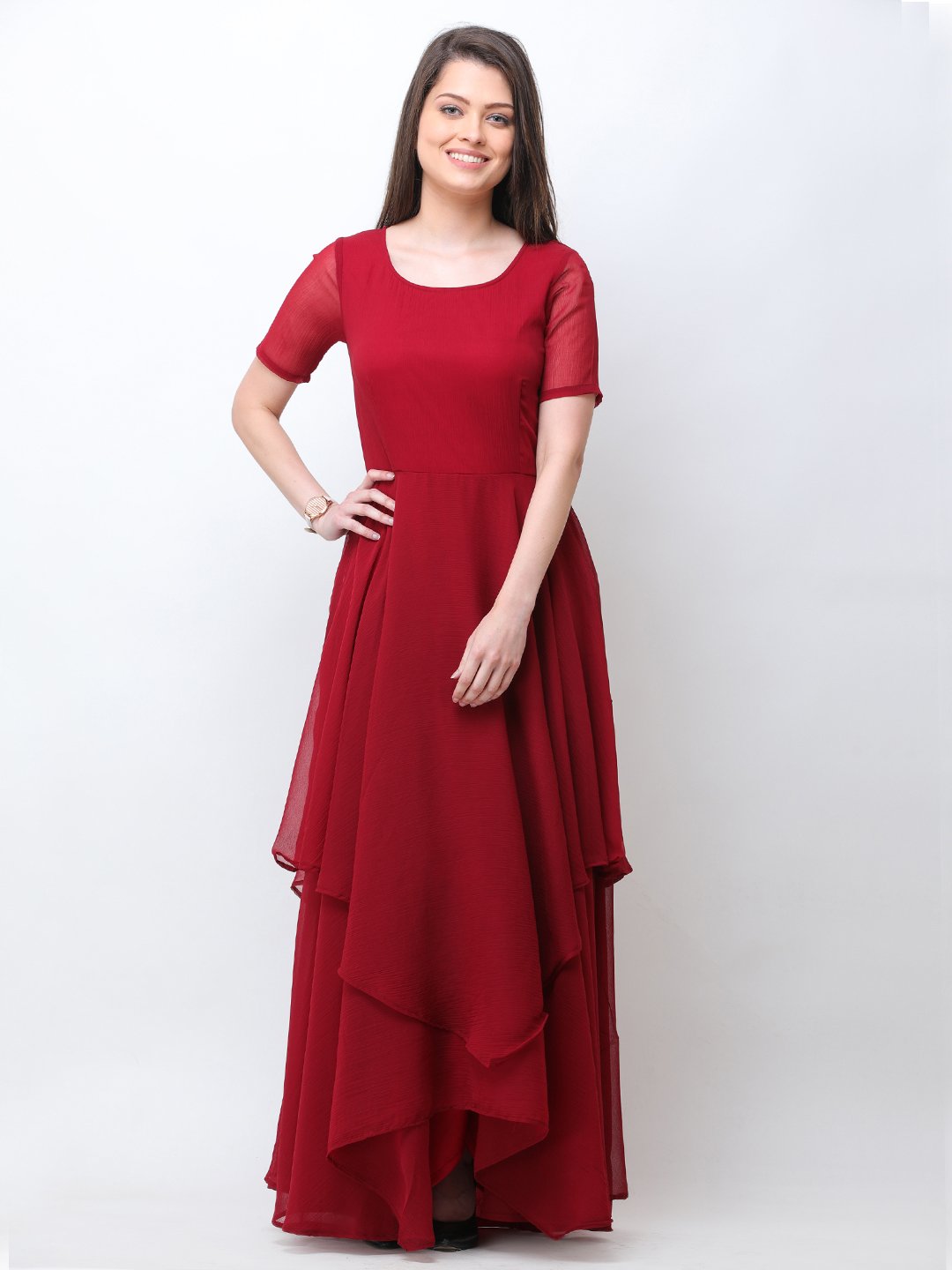 Scorpius Maroon ethnic dress