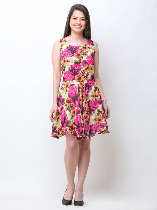 Scorpius multicolor skater dress