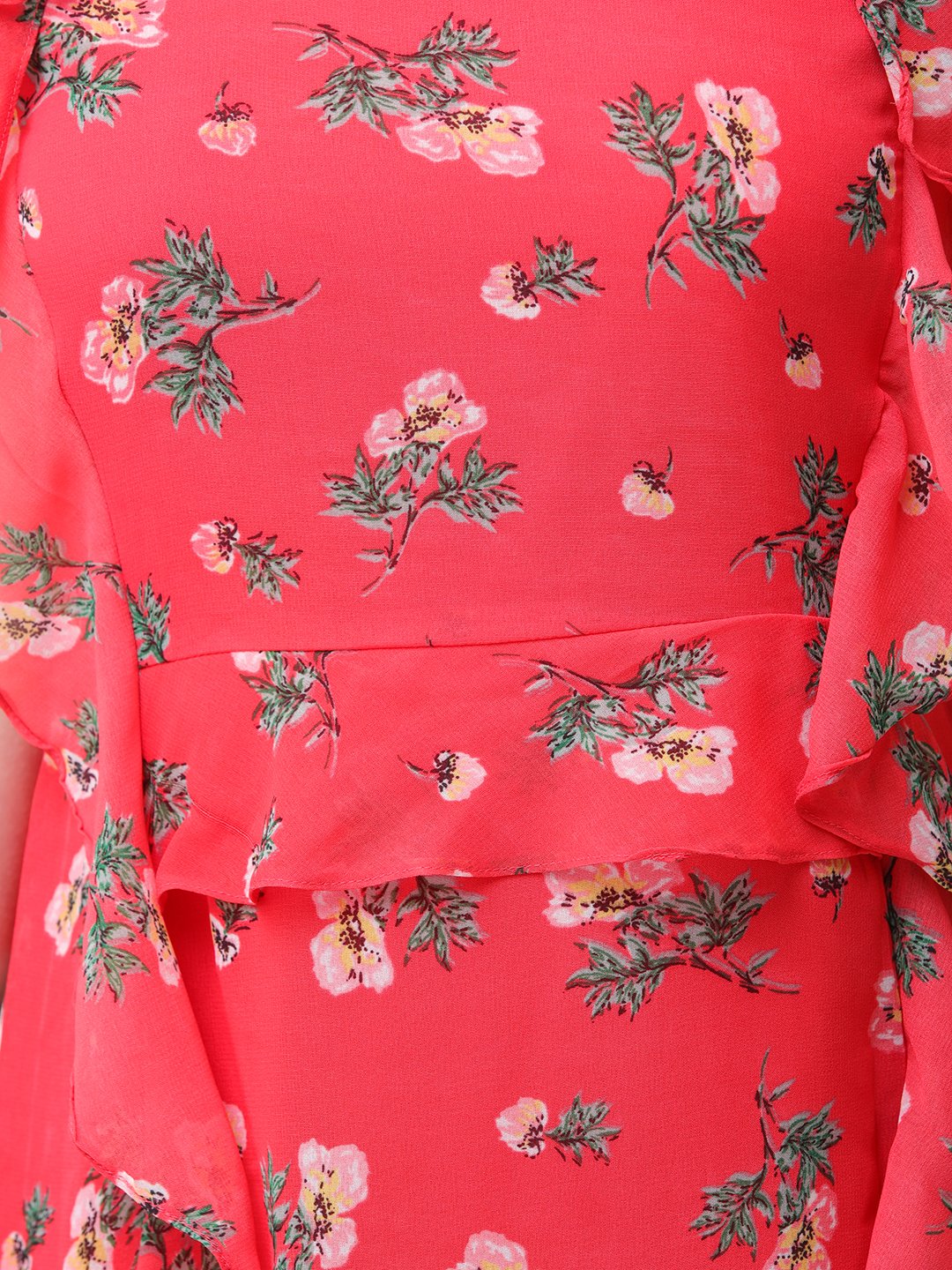 Scorpius red ruffle dress