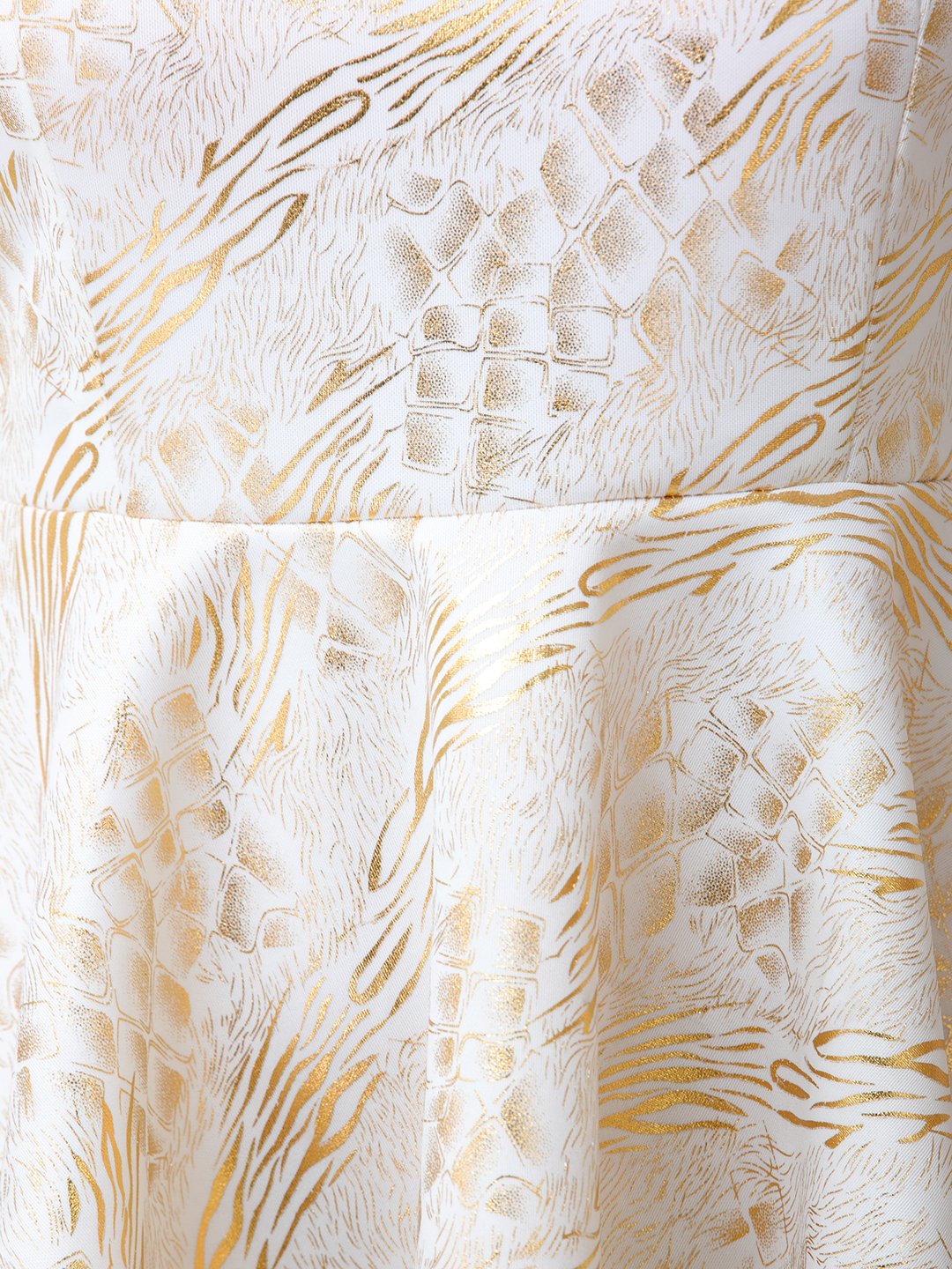 Scorpius white and golder dress