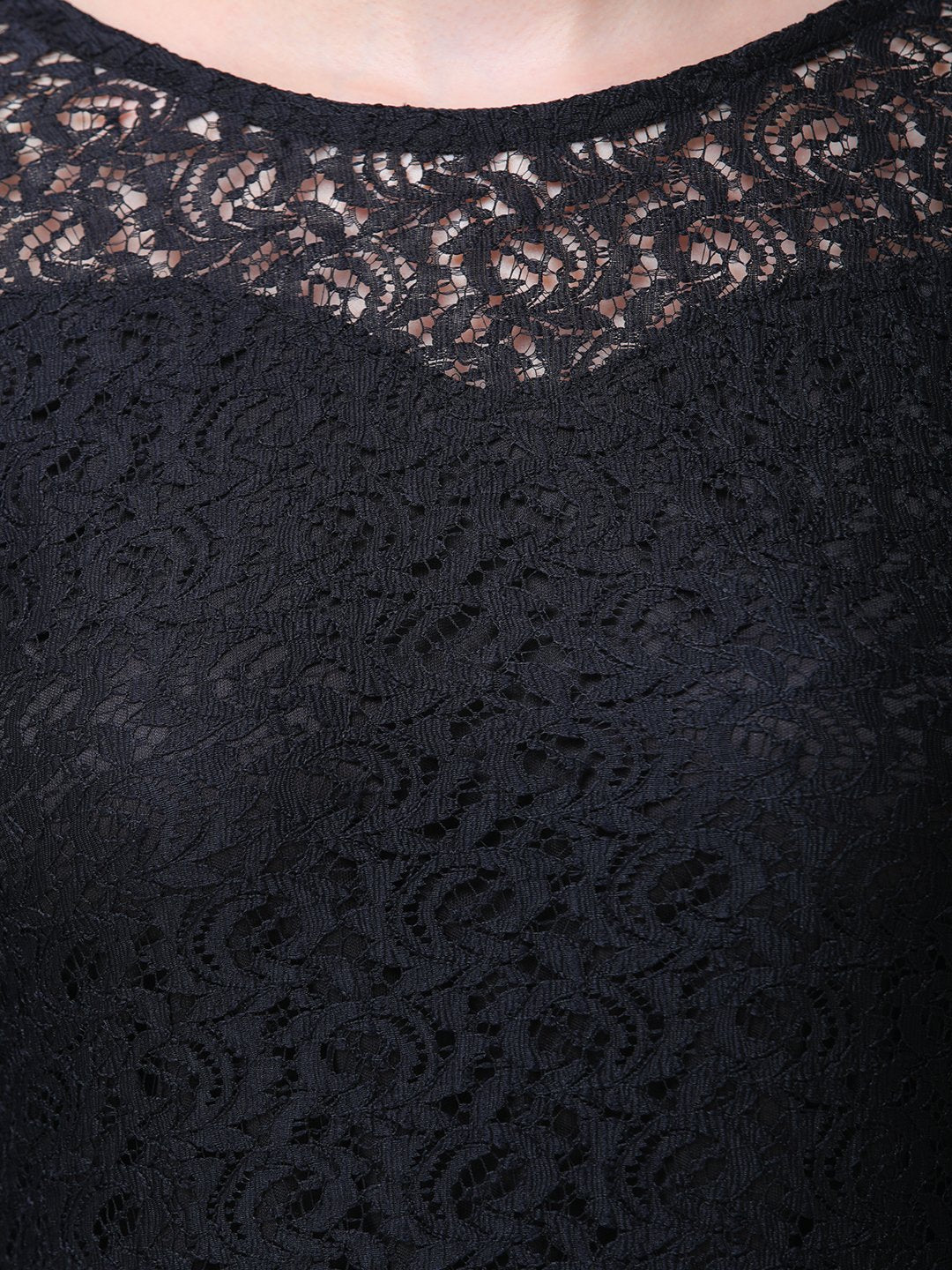 Scorpius black net dress