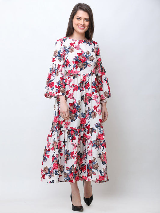 Scorpius floral maxi dress