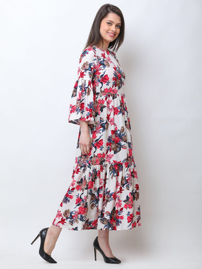 Scorpius floral maxi dress