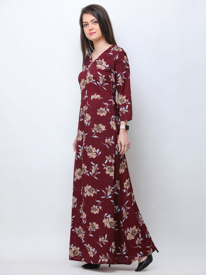 Scorpius floral maxi dress