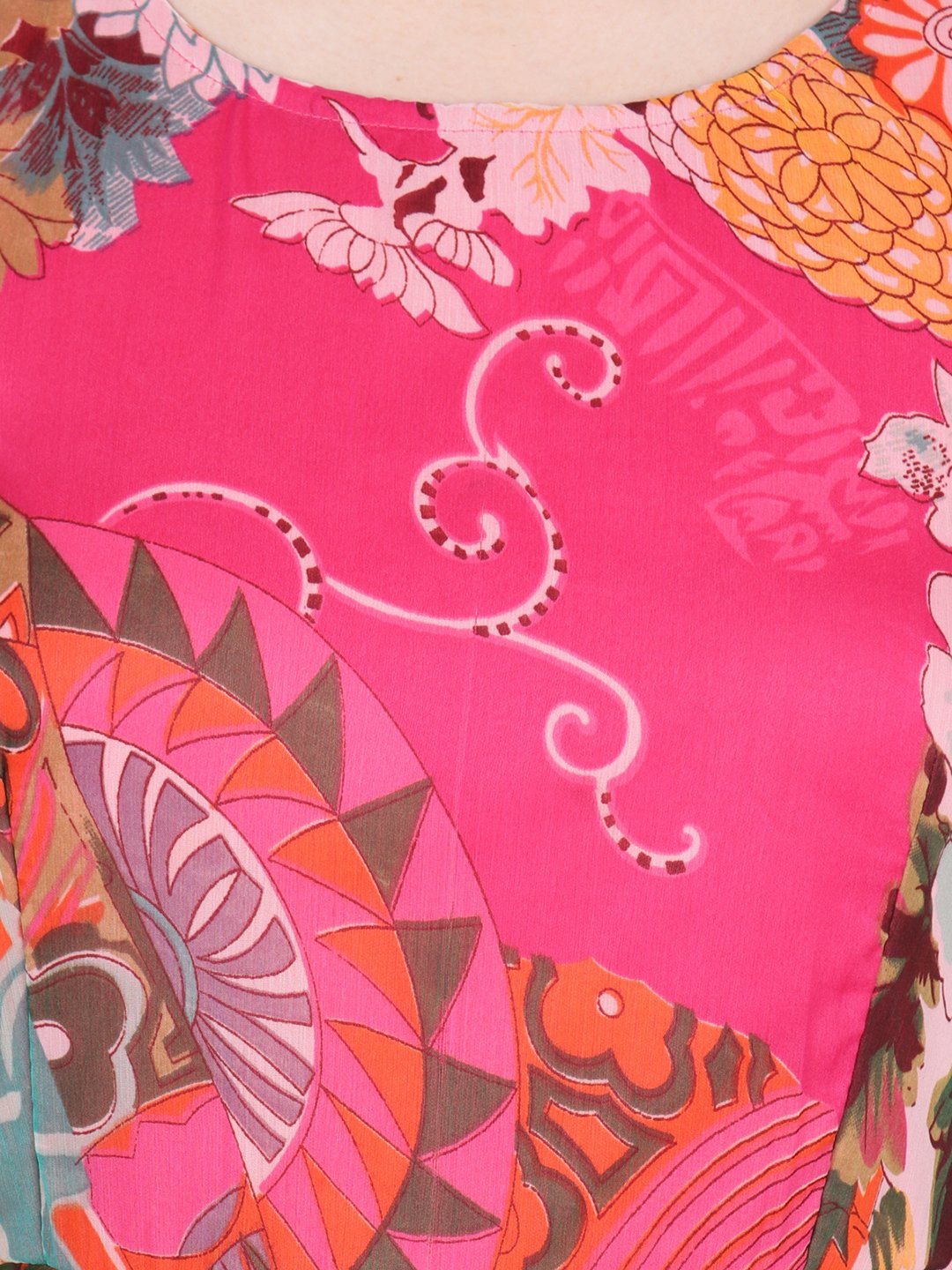 Scorpius pink ethnic dress