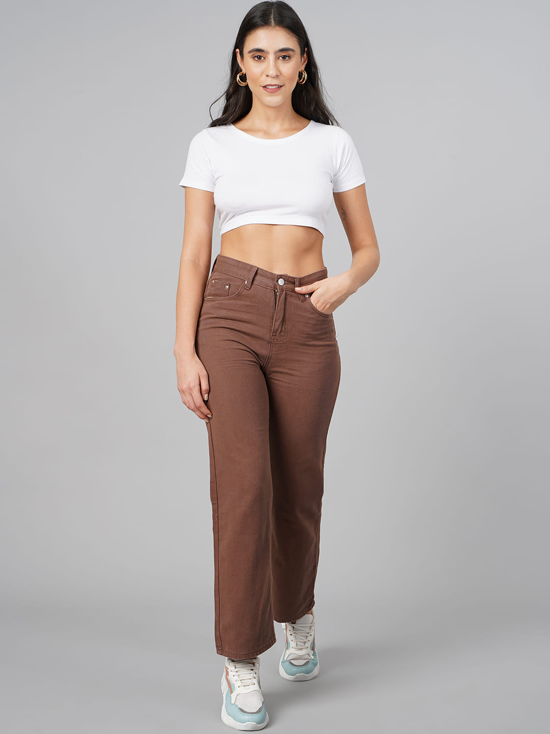 SCORPIUS White Knot Crop Top