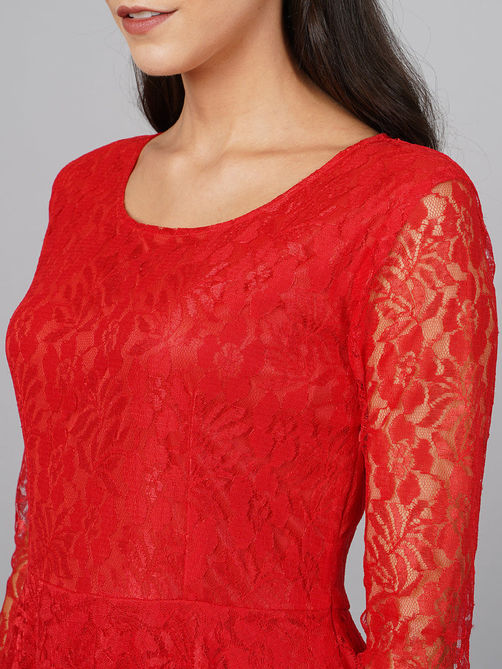 SCORPIUS Red Net Dress