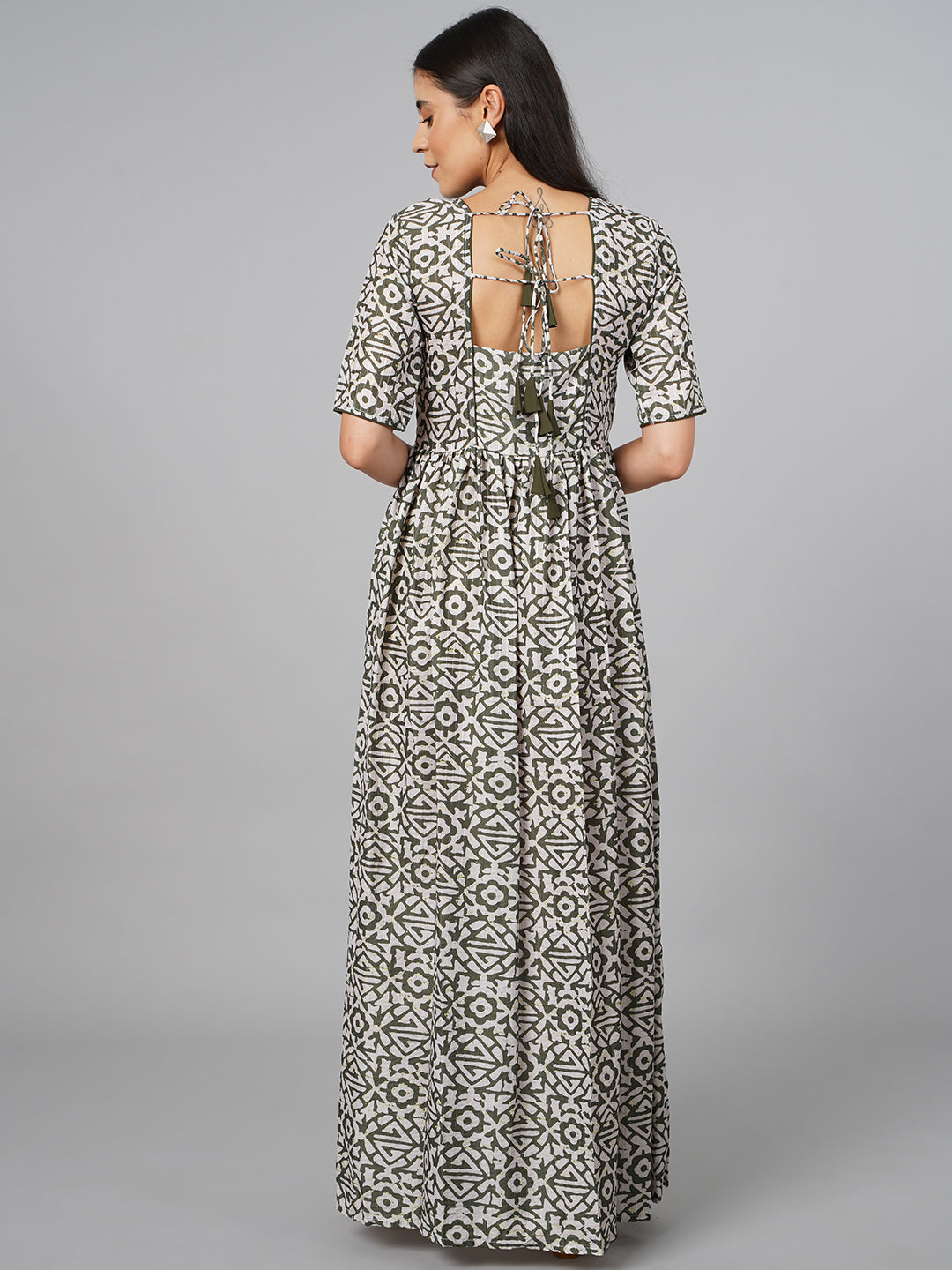 SCORPIUS Green Printed Kurta