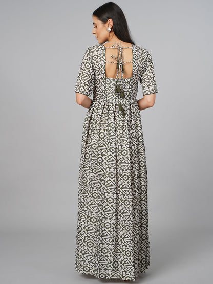 SCORPIUS Green Printed Kurta