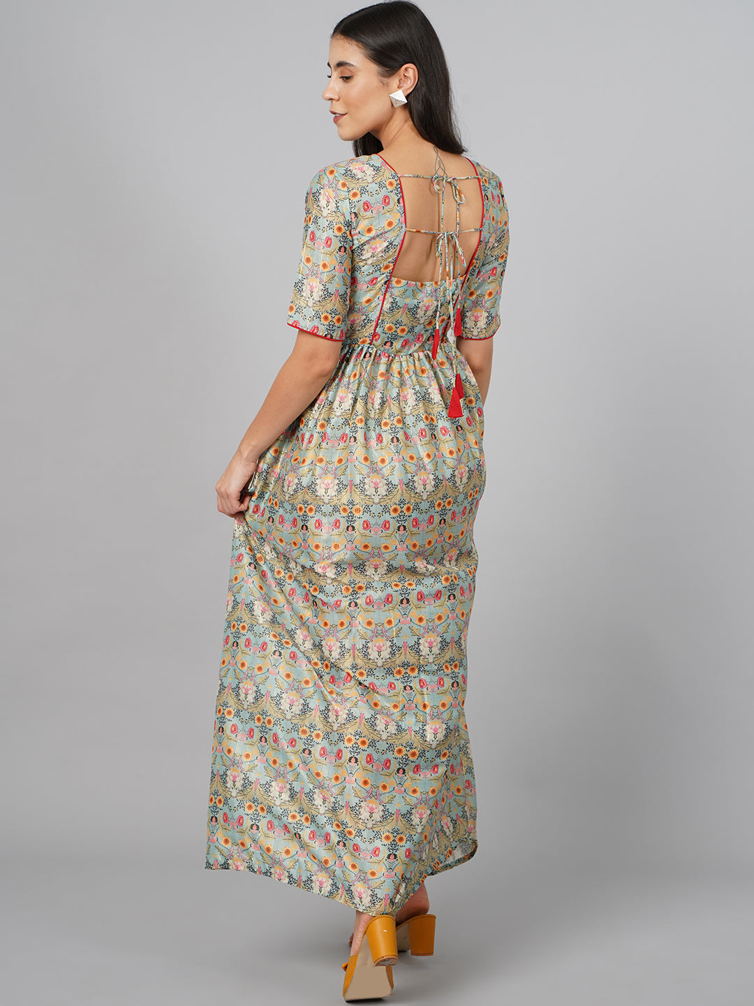 SCORPIUS Green Printed Kurta