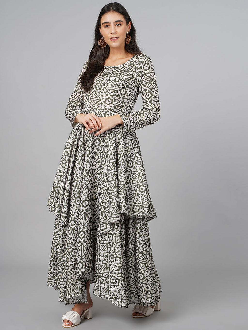 SCORPIUS Grey Maxi Dress