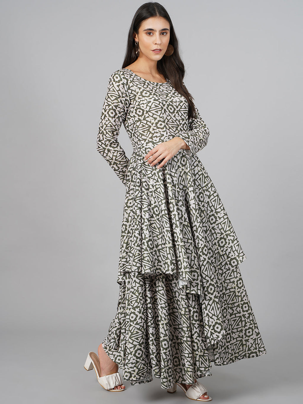 SCORPIUS Grey Maxi Dress
