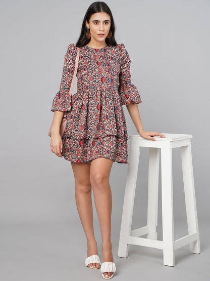 SCORPIUS Multicolour Printed Dress