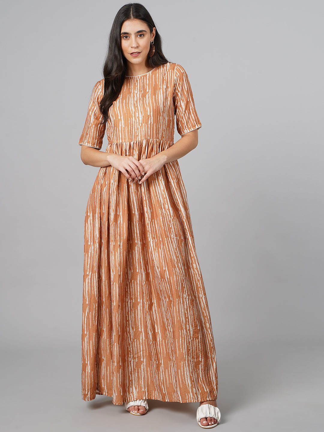 SCORPIUS Brown Muslin Kurta