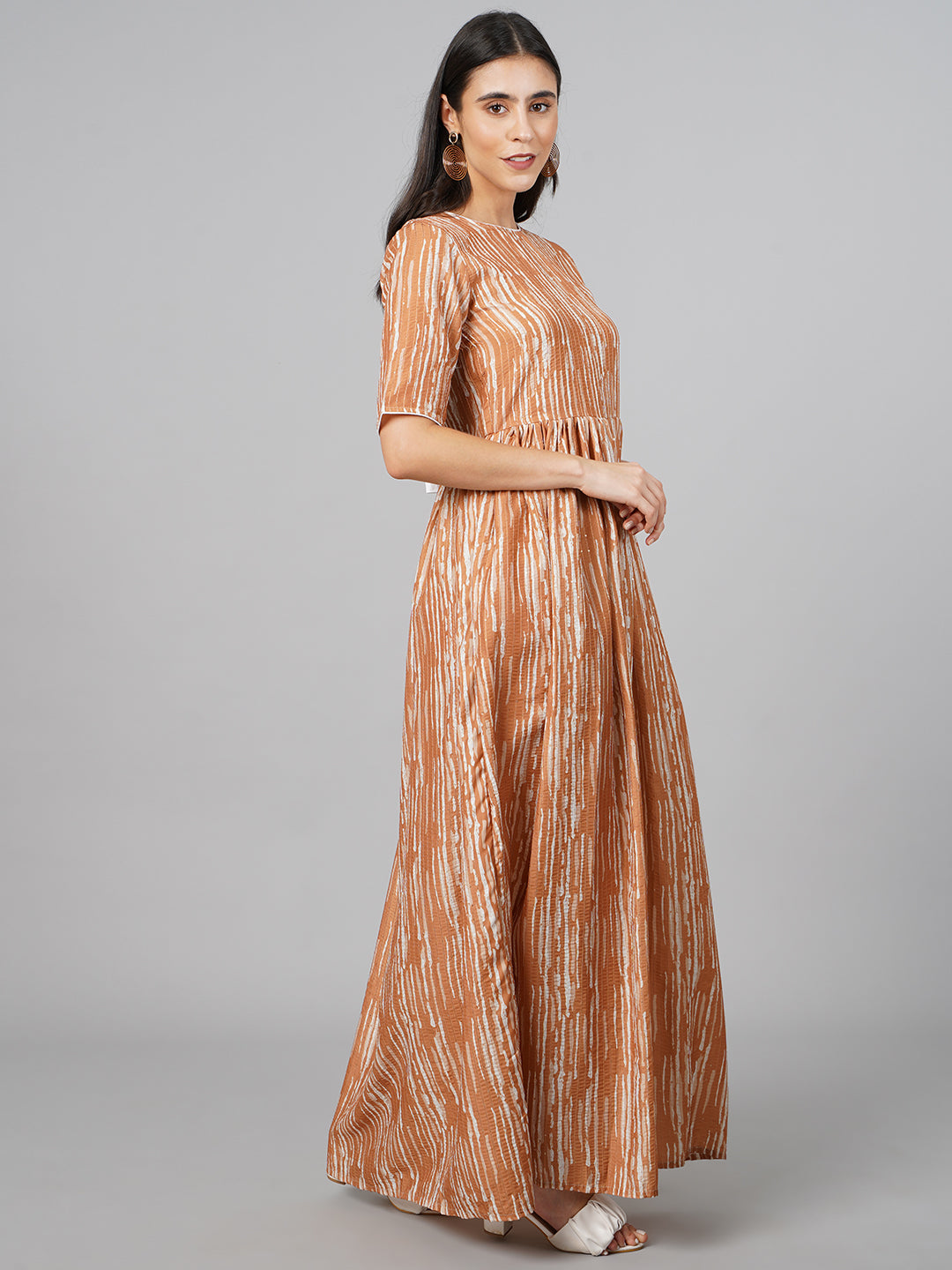 SCORPIUS Brown Muslin Kurta